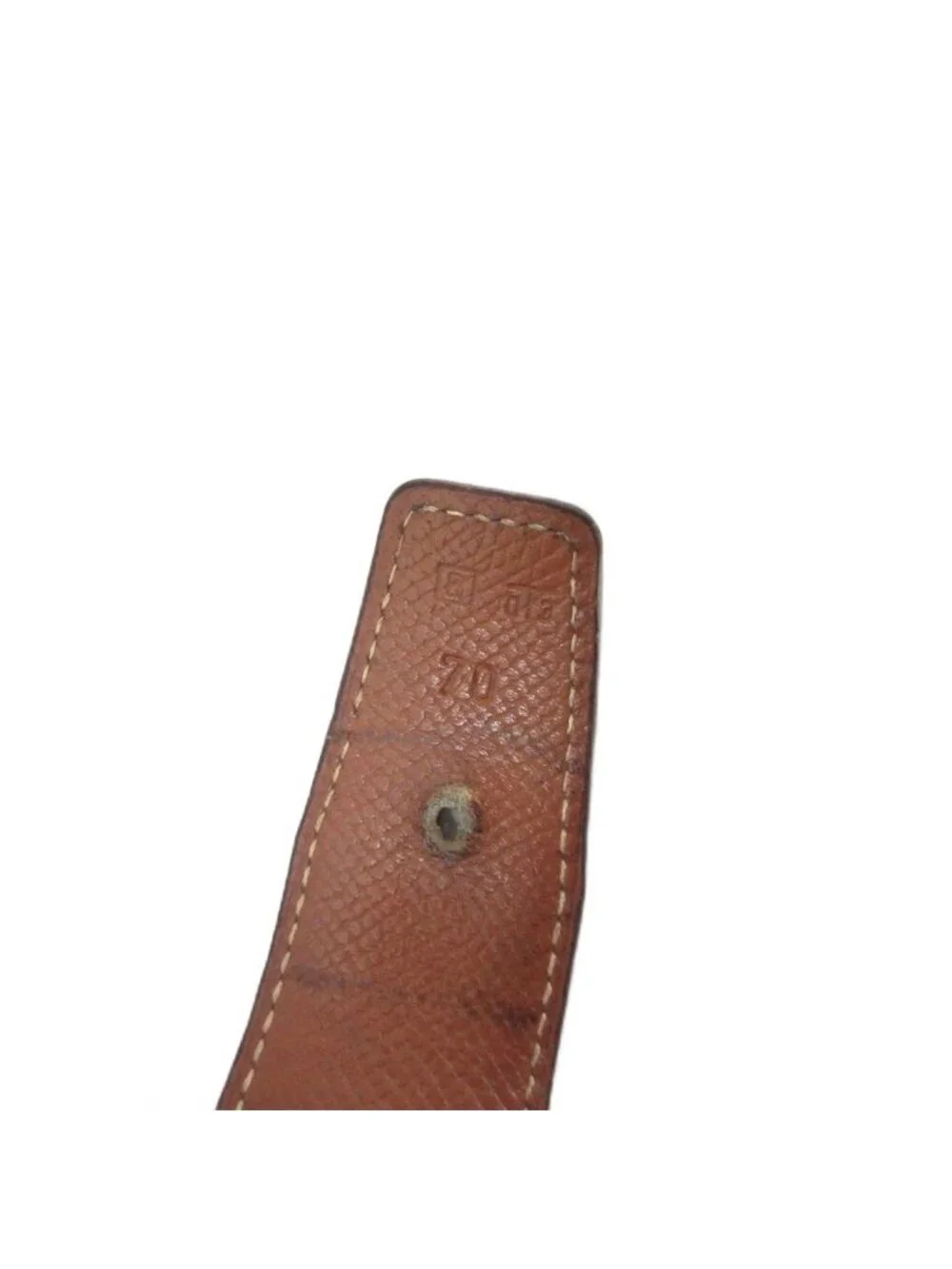 Hermes Constance H Logo Buckle Belt Leather 70 Black